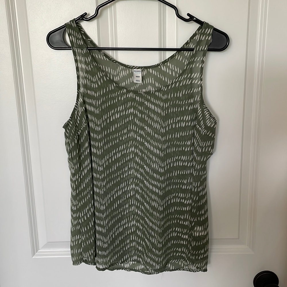 Chiffon Patterned Tank